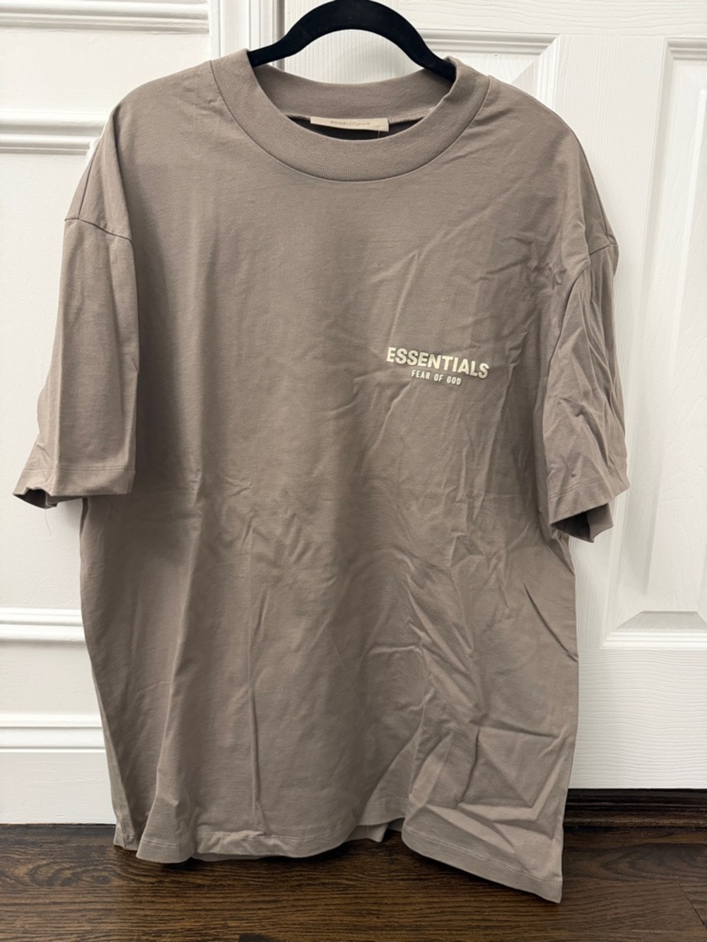 Fear of God Essentials Taupe Short Sleeve Logo Tee